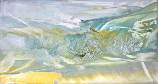  Copse, cascadia winter - abstract art, contemporary art, painting artwork by Emily Miller