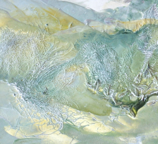  Copse, cascadia winter - abstract art, contemporary art, painting artwork by Emily Miller