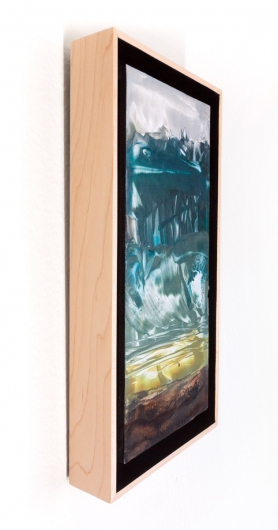 Evergreen, cascadia winter - abstract art, contemporary art, painting, green artwork by Emily Miller