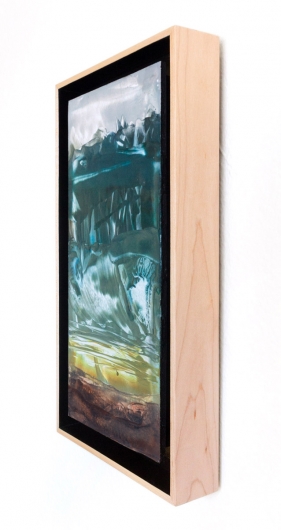  Evergreen, cascadia winter - abstract art, contemporary art, painting, green artwork by Emily Miller