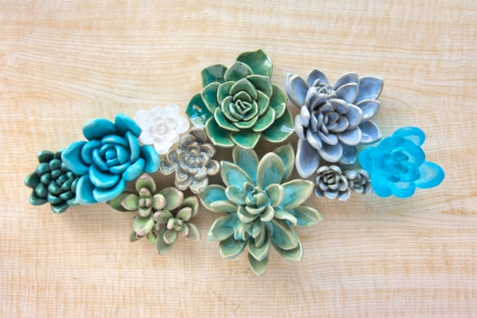 Succulents, sculpture -  artwork by Emily Miller