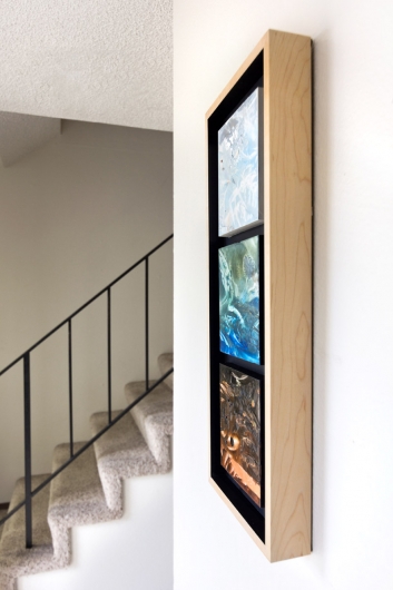  River's Edge, Winter (triptych), cascadia winter -  artwork by Emily Miller