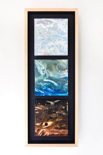 River's Edge, Winter (triptych), $400 