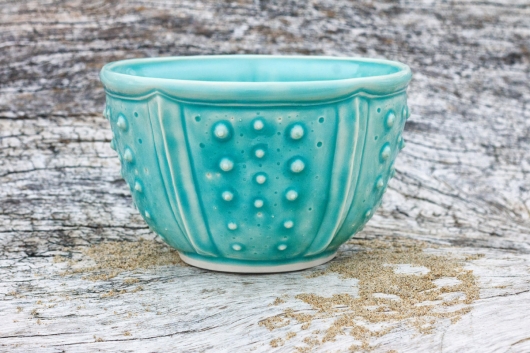  Urchin Rice Bowls, Color Dots set, Urchin Bowls -  artwork by Emily Miller