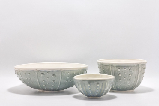  Urchin Rice Bowl - Sandstone Mist, Urchin Bowls -  artwork by Emily Miller