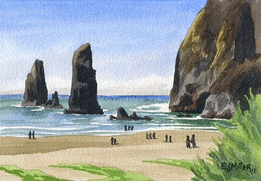 Needles and the Haystack, Cannon Beach, 2017