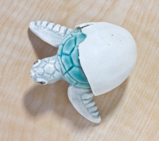 Hatching Turtle, Menagerie -  artwork by Emily Miller