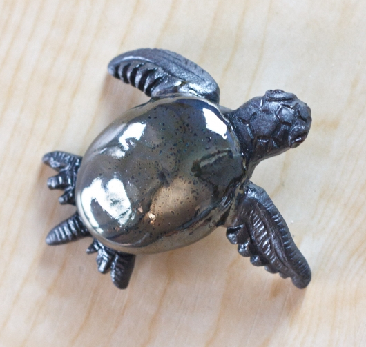 Hatching Turtle (Male / Black Swimming), $80 