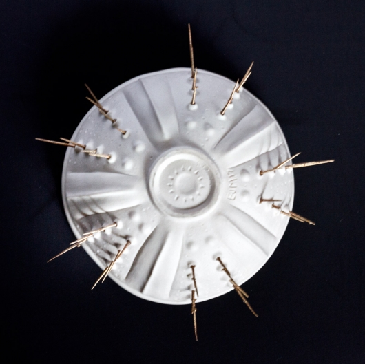  White Spiny Urchin bowl, Urchin Bowls -  artwork by Emily Miller