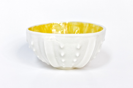 Urchin Rice Bowl - White & Yellow, $28 