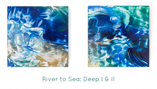  River to Sea: Deep II, River to Sea -  artwork by Emily Miller