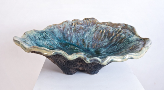  Urchin Rice Bowl - Teal Twilight, Urchin Bowls -  artwork by Emily Miller