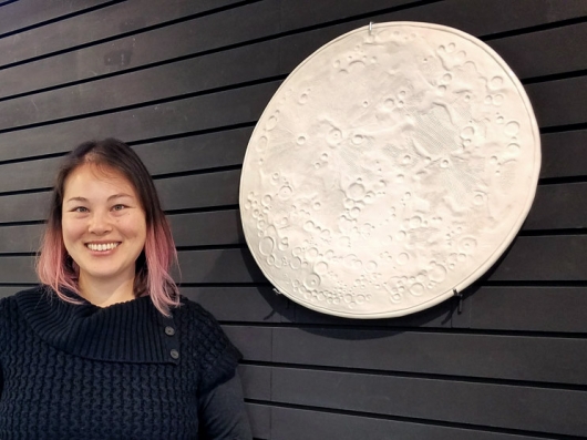 Full Moon, Large Moon Bowl, Ceramics -  artwork by Emily Miller