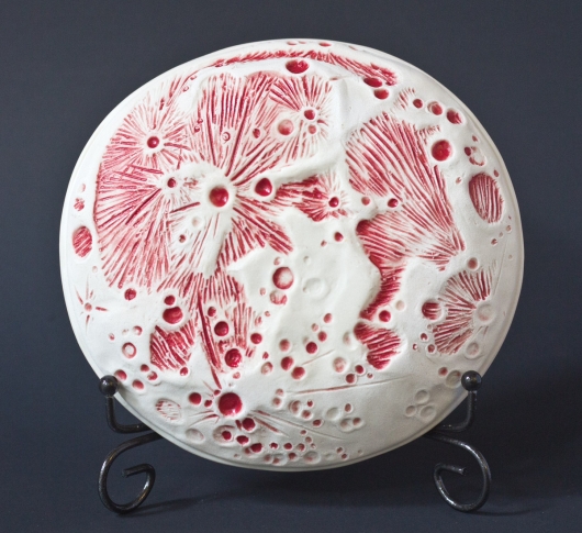 Moon Dish - Small (Blood Moon - concave), $40 