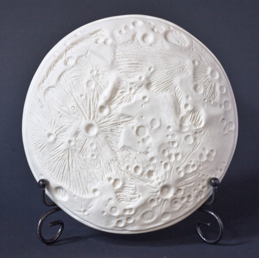 Moon Dish - Small (Bare white / celadon convex), $40