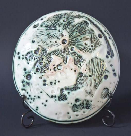 Moon Dish - Small (Green convex), $40.00
