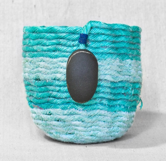 Medium Urchin Mini bowl - aqua, Urchin Bowls -  artwork by Emily Miller