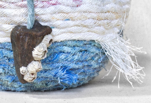  Cloudy Day - Oregon Basket, Ghost Net Baskets -  artwork by Emily Miller