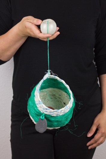  Ukidama - Japanese Oregon Baskets, Ghost Net Baskets -  artwork by Emily Miller