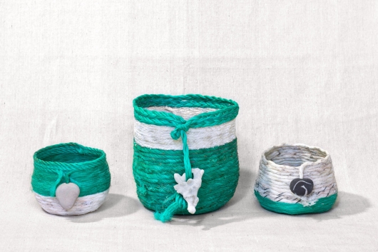 Ukidama - Japanese Oregon Baskets, Ghost Net Baskets -  artwork by Emily Miller