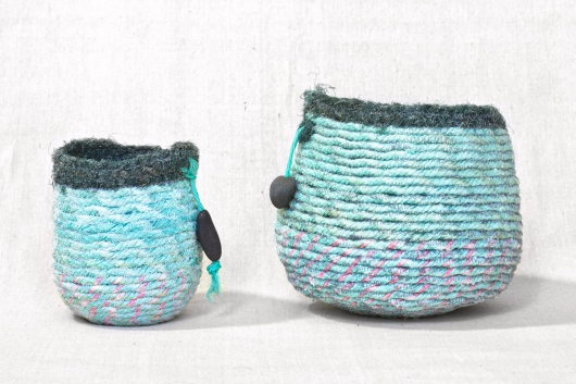  Mossy Top - Oregon Baskets, Ghost Net Baskets -  artwork by Emily Miller