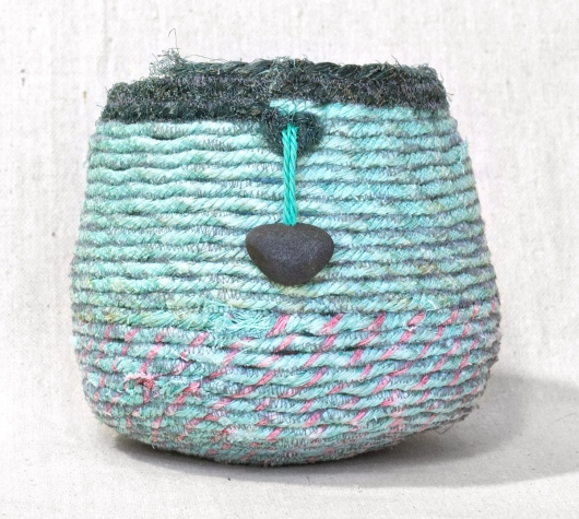 Large Mossy Top - Oregon Baskets, Ghost Net Baskets -  artwork by Emily Miller