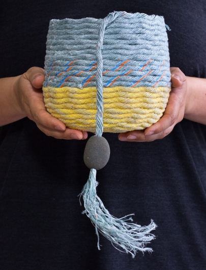  Sunbreak - Oregon Baskets, Ghost Net Baskets -  artwork by Emily Miller