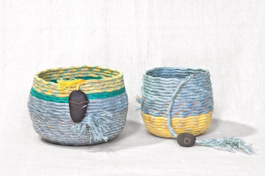 Sunbreak - Oregon Baskets, Ghost Net Baskets -  artwork by Emily Miller