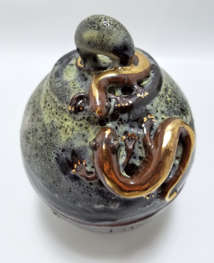  Salamander Jar, Menagerie - ode to the tides artwork by Emily Miller