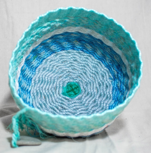  Urchin Serving Bowl - Aqua, Urchin Bowls -  artwork by Emily Miller