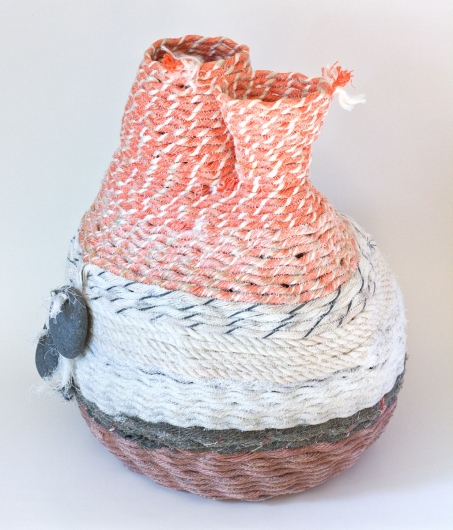  Twin Gooseneck Basket, Ghost Net Baskets -  artwork by Emily Miller