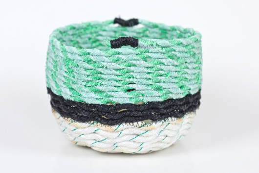  Seafoam - Hawaii Baskets, Ghost Net Baskets -  artwork by Emily Miller