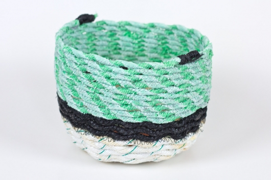  Seafoam - Hawaii Baskets, Ghost Net Baskets -  artwork by Emily Miller