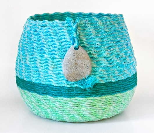 Twenty Fathom Basket, Ghost Net Baskets -  artwork by Emily Miller