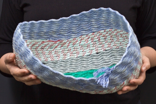  Lavender Twist Basket, Ghost Net Baskets -  artwork by Emily Miller