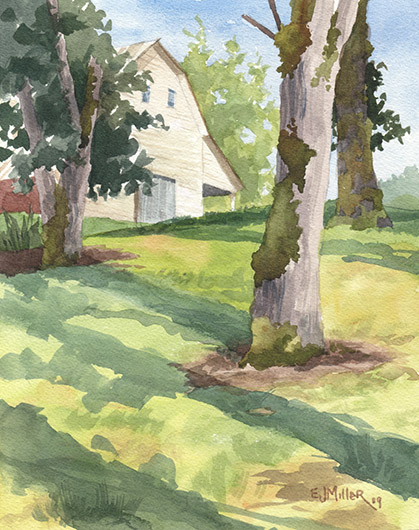 Under the Oaks, Countryside - LPG Oregon 2019 artwork by Emily Miller