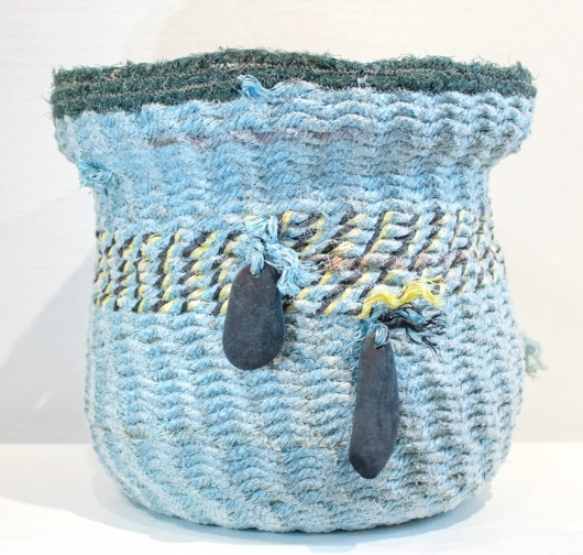 Limu Basket, Ghost Net Baskets -  artwork by Emily Miller