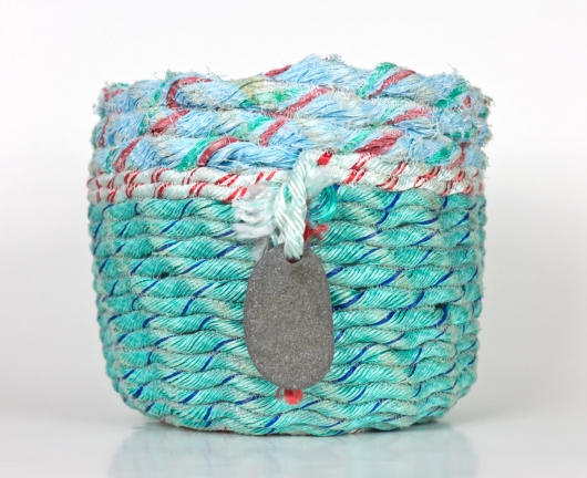 Mint Twist Baskets, Ghost Net Baskets -  artwork by Emily Miller