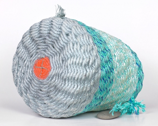  Sea Shimmer Basket, Ghost Net Baskets -  artwork by Emily Miller