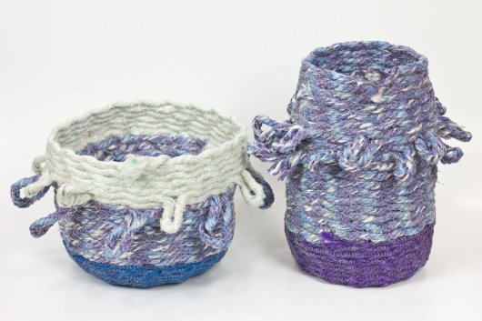 Lupine Baskets, Ghost Net Baskets - stonington baskets artwork by Emily Miller