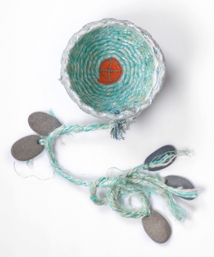  Long Line Basket, Ghost Net Baskets -  artwork by Emily Miller