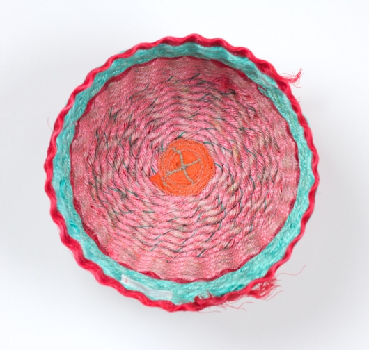 Red Lip Poolside Basket, Ghost Net Baskets -  artwork by Emily Miller