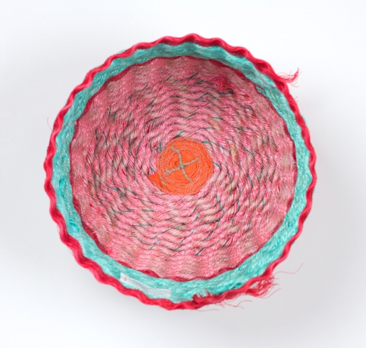  Sunrise Shell - Hawaii Baskets, Ghost Net Baskets - rope baskets artwork by Emily Miller