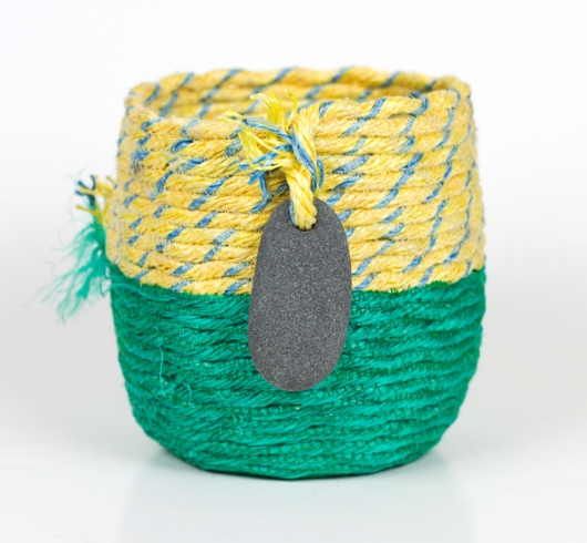 Dandelion Basket, Ghost Net Baskets -  artwork by Emily Miller