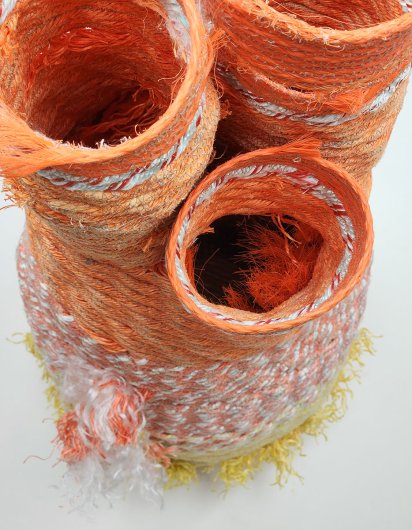  Triple Neck Colony, Ghost Net Baskets -  artwork by Emily Miller