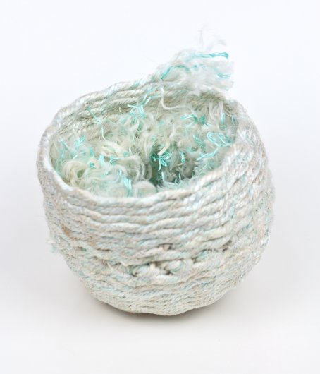 Barnacle Nests, Ghost Net Baskets -  artwork by Emily Miller