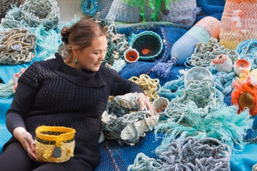  Undersea Garden, Ghost Net -  artwork by Emily Miller