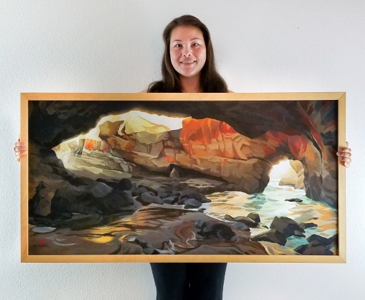  Crucible, Devil's Punchbowl, Oregon Coast - , seventh generation artwork by Emily Miller