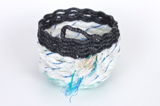  Wrackline Baskets - Mussel Shoals, Ghost Net Baskets -  artwork by Emily Miller