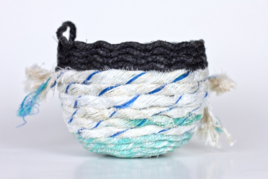  Wrackline Baskets - Mussel Shoals, Ghost Net Baskets -  artwork by Emily Miller